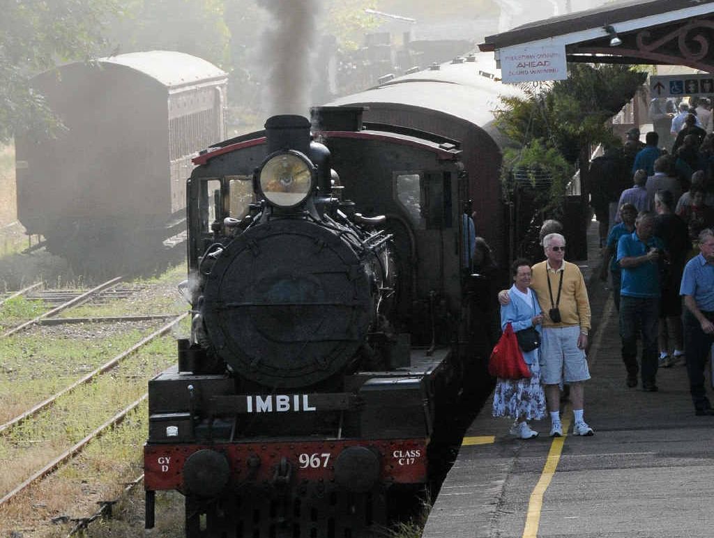 VITAL MEETING: The Mary Valley Rattler at the Gympie Station. VITAL MEETING: The Mary Valley Rattler at the Gympie Station.